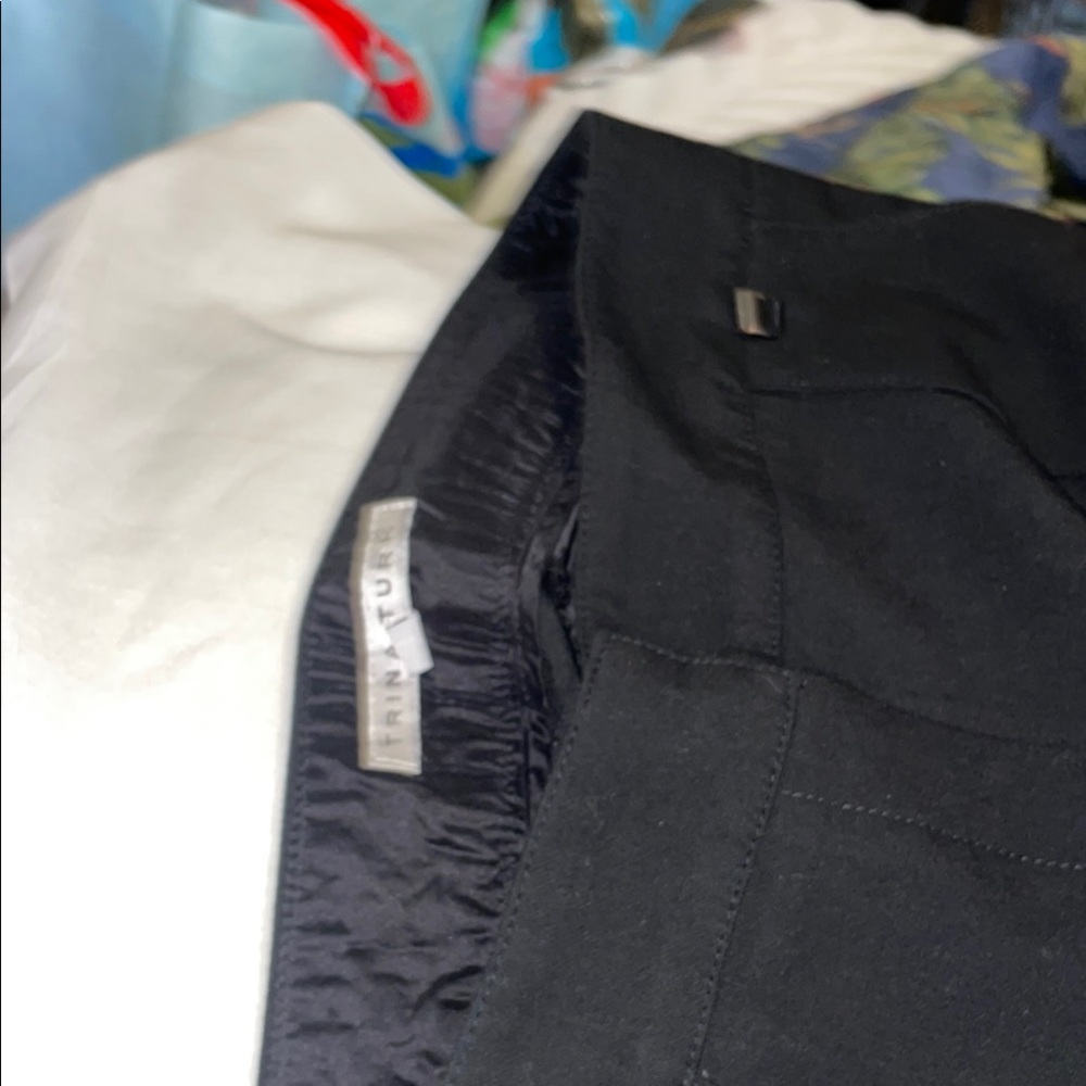 Trina Turk Dress Pants Structured Cotton Blend